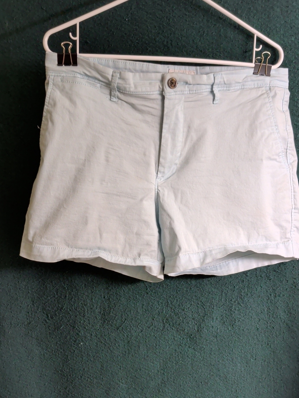 Women's Light Blue Cotton Shorts - Casual Summer Shorts